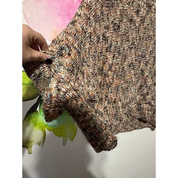 Coco Jaimeson Sweater Women Size L Pointelle Fall Colored Cozy Comfy Soft - Picture 2 of 4